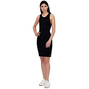 Armani Exchange Dames Stretch Stof Comfortabele Interlock Midi Business Casual Jurk, zwart, S