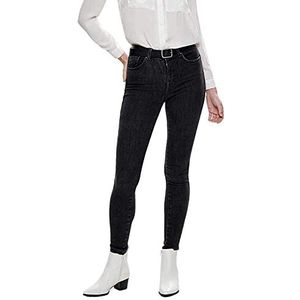 ONLY ONLPower Skinny Jeans voor dames, halfhoog, push-up, skinny fit jeans, grijs (Medium Grey Denim Medium Grey Denim), (L) W x 32L