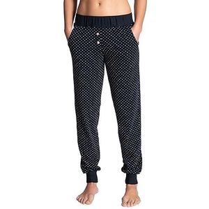 CALIDA Dames Favourites Fun Pyjamabroekje, Dark Lapis Blue, 36-38