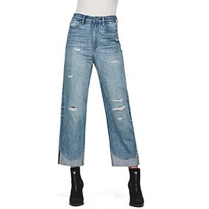 G-STAR Raw Tedie Ultra High Waist Straight Jeans voor dames, Blauw (Faded Stream Restored B191-b491), 26W / 30L