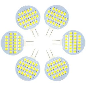 GLMING G4 24-2835 SMD LED Lamp Super Heldere Cool Wit Rv Camper Kast Koepel Licht AC/DC12v-24v Pack van 6