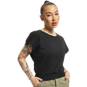 ONLY Onlmay S/S Cropped Top Box JRS T-shirt voor dames, zwart, L