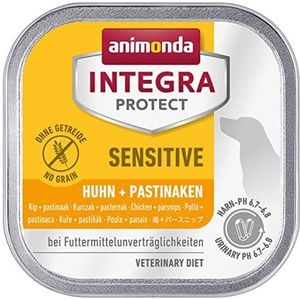 animonda Integra Protect Sensitive Hondenvoer voor honden, nat voer bij allergieën, kip en pastinaken, 11 x 150 g