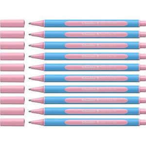 Schneider Slider Edge Pastel XB balpen (driehoekige pennen met lijnbreedte XB) 10 stuks roze
