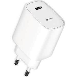 4-Ok snellader USB 3.4 A oplader 220 V compatibel met Apple, Samsung, Xiaomi, Huawei, incl. USB-kabel op Micro USB en USB-C naar type C adapter (USB type C 20W)