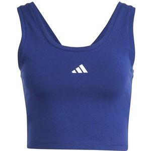 adidas Dames ESSENTIALS SMALL LOGO COTTON LIFESTYLE TANK, dark blue/white, XL