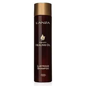 L'ANZA Keratin Healing Oil - Glanzende Shampoo - Voor Beschadigd Haar - Verzorgen, Glans, Kracht, Zijdezachte Look, Shampoo Zonder Sulfaten En Parabenen, Glutenvrij (300 ml)