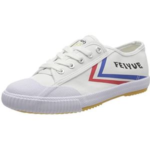 Feiyue Uniseks Fe Lo 1920 Canvas Sneaker, Wit Blauw Rood, 38.5 EU