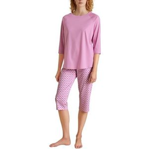 CALIDA Daylight Dreams Pyjama 3/4 Bubble Gum roze, 1 stuk, maat 44-46, Bubble Gum pink., 44/46