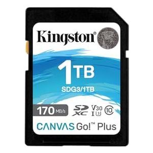 Kingston Canvas Go! Plus SD kaart 1TB SDXC 170R C10 UHS-I U3 V30