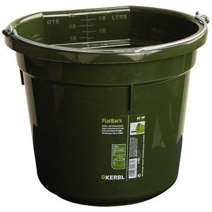 Kerbl 323490 Voeder- en wateremmer FlatBack ca. 20 l, groen