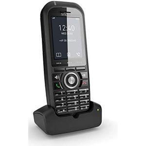 Snom 00004423 IP DECT M70 Robuuste handset EU/VS, VoIP, SIP, Bluetooth, HD, alarm sleutel, trillingen, perfect voor gebruik buitenshuis, valt van maximaal 2 meter, Zwart