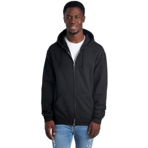 Jerzees Sweatshirt met capuchon voor heren, Zwart, S