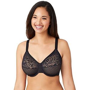 Wacoal Visual Effects Minimizer-beha voor dames, ondoorzichtig, Zwart, 85E