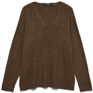 VERO MODA Vmcrewlefileglitter Ls V-Nk Trui Noos, Emperador, L