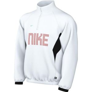 Nike Unisex Kinder Top K Nk Df Fc Mdlyr Top, White/Black/Track Red, FD3141-100, XL