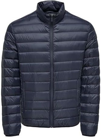 Only & Sons - Onsgavin Life Light - Gewatteerde Jas - Grijs/Marineblauw - Heren