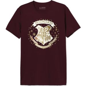 HARRY POTTER T-shirt voor heren, Burgundy, XXL