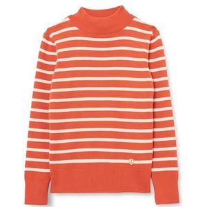 Armor Lux Pullover met hoge kraag voor dames, Garance/natuur, XS