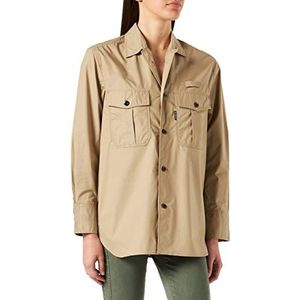G-STAR RAW Officer Los shirt voor dames, Beige (Tree House 4481-C941), S