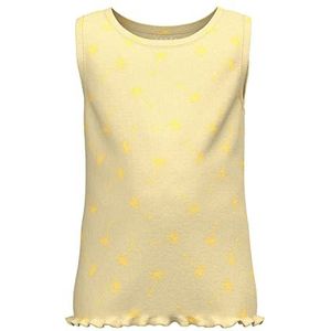 NAME IT Nmfveminna Slim Tank Top H Shirt met lange mouwen voor meisjes, Double Cream, 98 cm