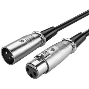 Goobay 50715 XLR-aansluitkabel, zwart, 6 m kabellengte