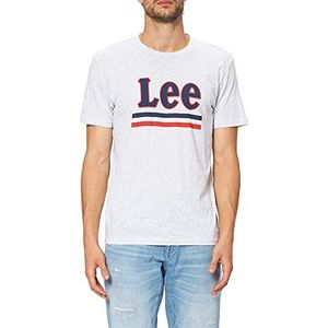 Lee Stripe Tee T-shirt voor heren, grijs (Sharp Grey Mele 03), (fabrieksmaat: XX-Large)