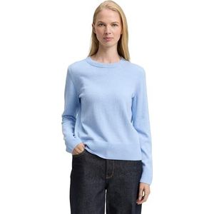 Tom Tailor - Gebreide Pullover - Effen - Regular Fit - Mix van Katoen en Kasjmier