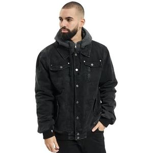 Brandit Heren Dayton Jacket Zwart Gewassen, Zwart, XXL