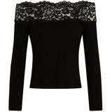 MORGAN - T-shirt - Zwart - Modal materiaal