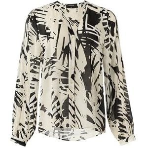 Comma - 2148567 - T-shirt - Zwart - Katoen - All-over Print