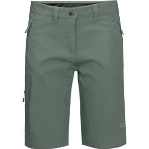 Jack Wolfskin Activate Track Wandelshorts voor dames, Hedge Green, 38