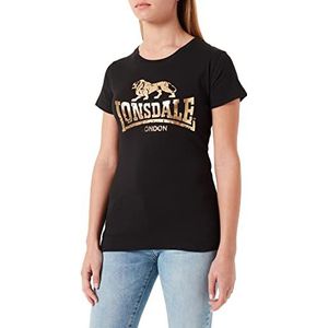 Lonsdale Dames Bantry T-shirt, zwart, XXL