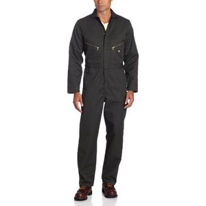 Dickies Deluxe overall met lange mouwen voor heren, Olijfgroen V1, XL kort
