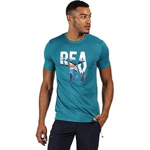 Regatta Heren Fingal V ' Sneldrogende actieve korte mouw bedrukte T-shirts/polo's/vesten