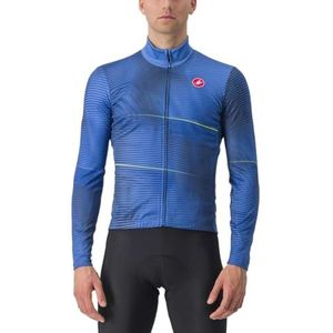 Castelli 4523513-447 RAFFICA LS Jersey lange mouwen heren Middellandse Zee blauw maat XL