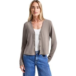 Street One Silk-look jas voor dames, Dark Tumbled Beige, 38
