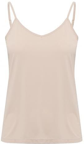 Cream - Mouwloze Top - Wit - Verstelbare Schouderbandjes