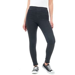 M17 Denim jeans jeggings voor dames, skinny fit, klassieke vrijetijdsbroek met zakken, Zwart, 50