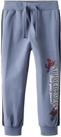 NAME IT Nmmobert Spider SWE Pants Bru Mar, stone, 92