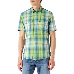 camel active Herenhemd met korte mouwen van katoen, lime, M