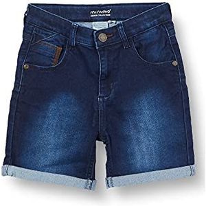 MINYMO Jongens Shorts Power Stretch Jeans, donkerblauw (dark blue denim), 80 cm