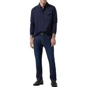 Pierre Cardin Heren Lyon Tapered Jeans, Dark Blue Used Buffies, 30W / 32L, Dark Blue Used Buffies, 30W x 32L