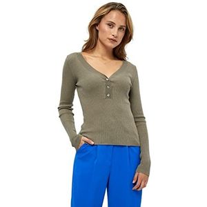 Minus Caysa Knit Ls Trui | Grijze Truien voor Dames UK | Lente Dames Truien | Maat XS