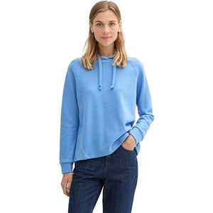 TOM TAILOR Denim 1042827 sweatshirt, 18712-Sicilian Blue, XXL voor dames, 18712 - Siciliaans blauw, XXL