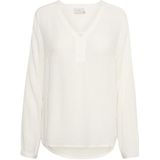 KAFFE - Amber - Damesblouse - Lange Mouwen - V-hals - 100% Viscose