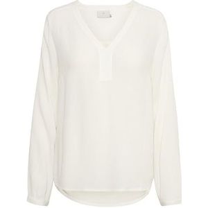 KAFFE - Amber - Damesblouse - Lange Mouwen - V-hals - 100% Viscose