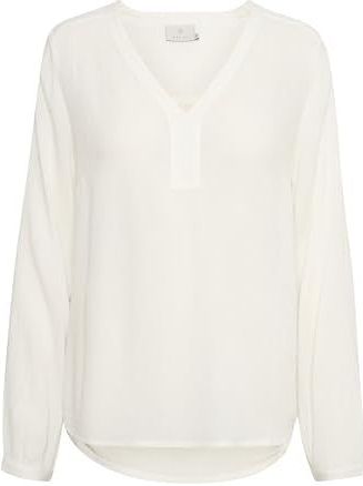 KAFFE - Amber - Damesblouse - Lange Mouwen - V-hals - 100% Viscose
