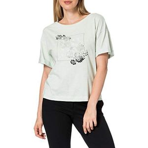 Mexx Dames Flutter Sleeve Linen T-shirt, lichtblauw, S