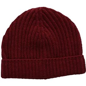 United Colors of Benetton Beanie 1302U0724 winter-accessoireset, donkerrood 5A2, L voor heren